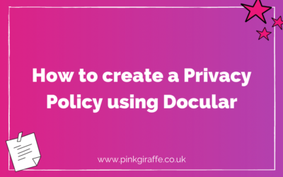 How to create a Privacy Policy using Docular