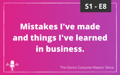 Mistakes I’ve made and things I’ve learned in business.